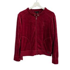 BCBG‎ velour track suit zip up jacket